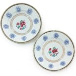 Two Famille Rose Plates