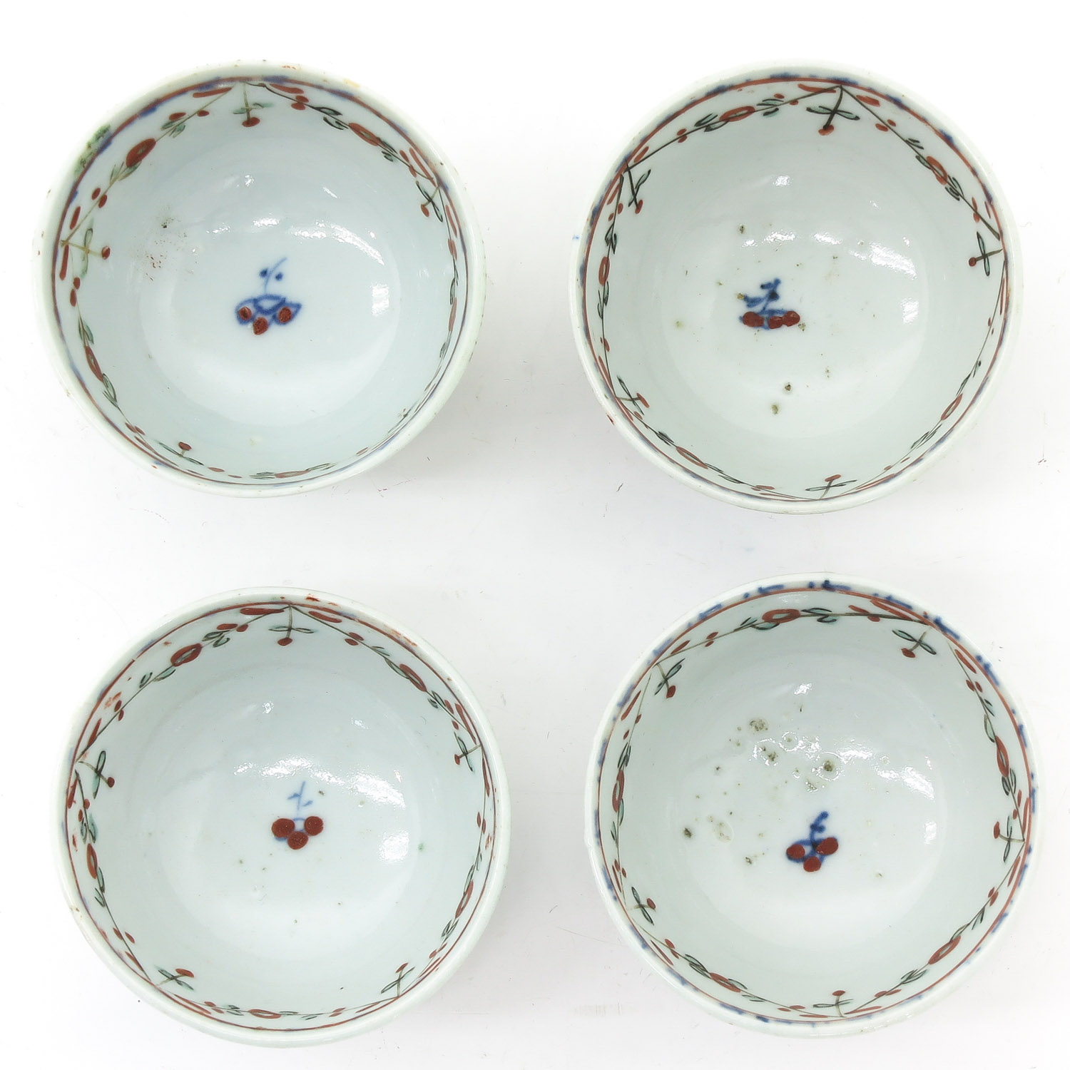 Four Polychrome Decor Cups and Saucers - Image 5 of 10