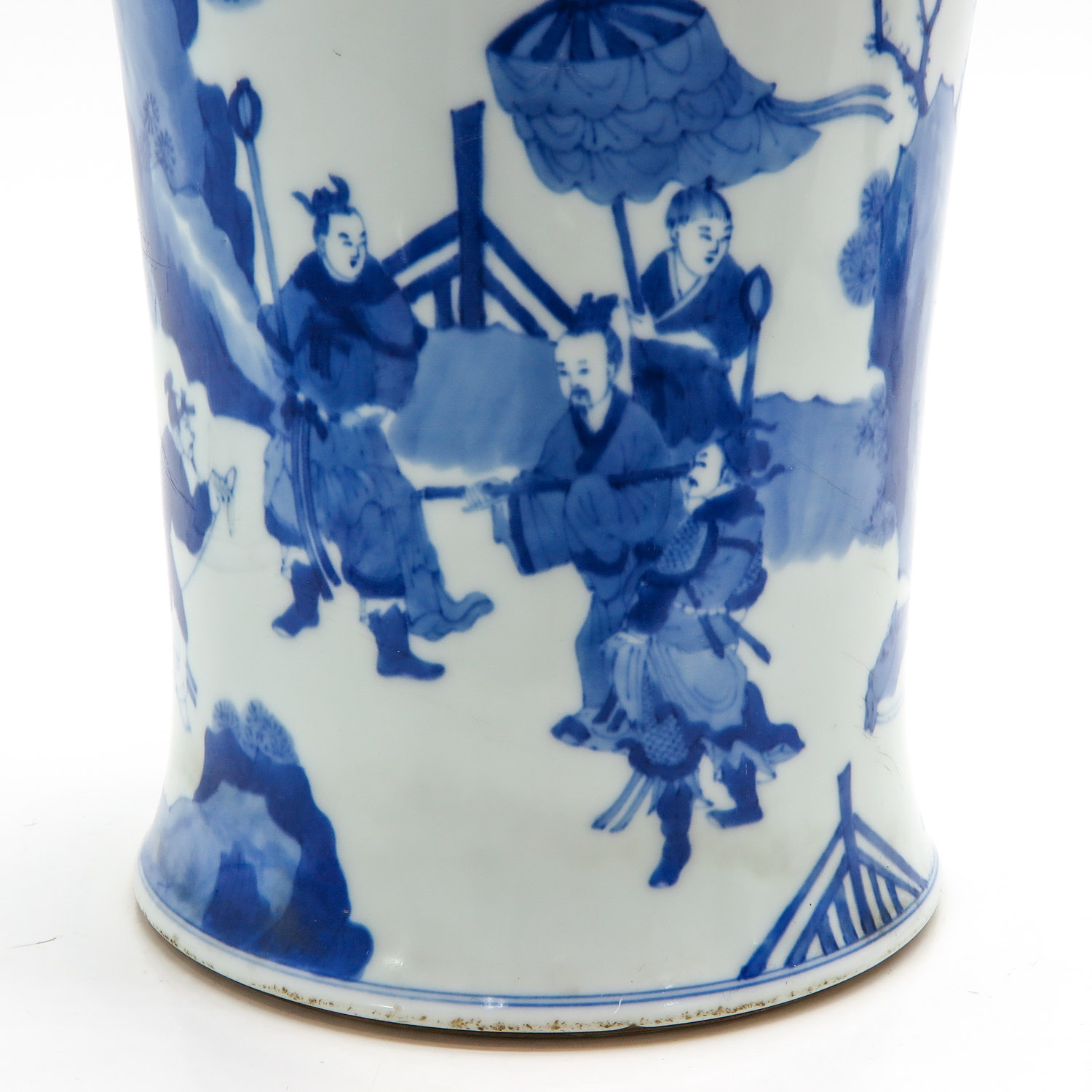 A Blue and White Brush Pot - Image 8 of 10