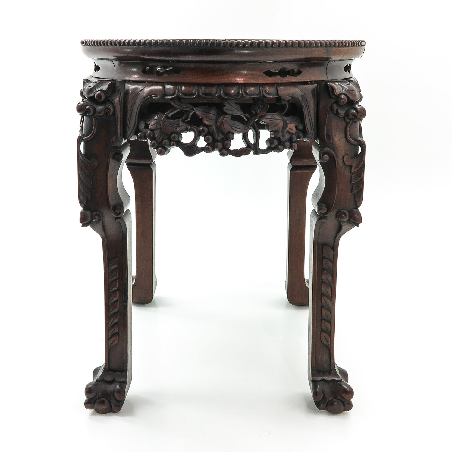 A Chinese Marble Top Side Table - Bild 4 aus 5