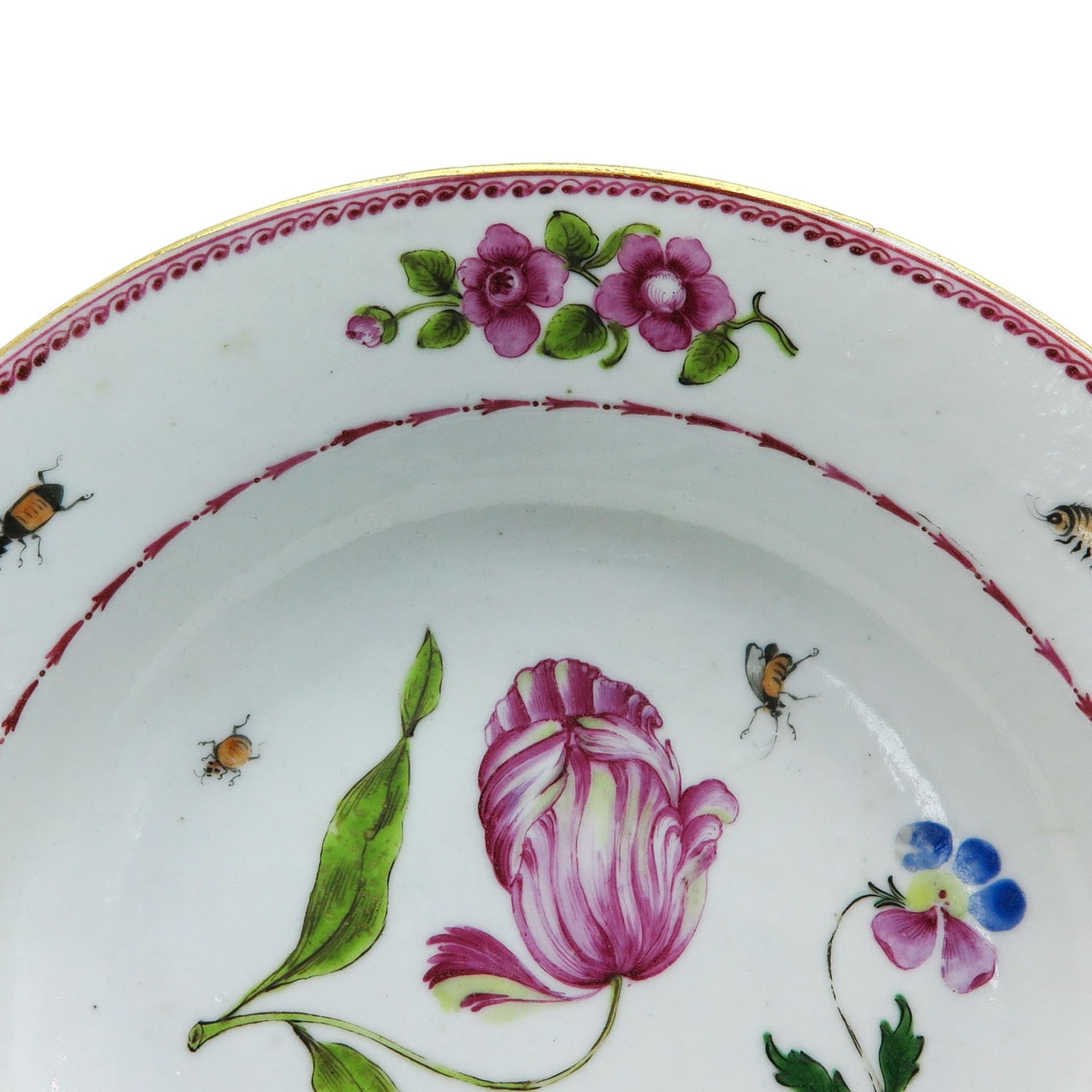 A Famille Rose Plate - Bild 4 aus 4