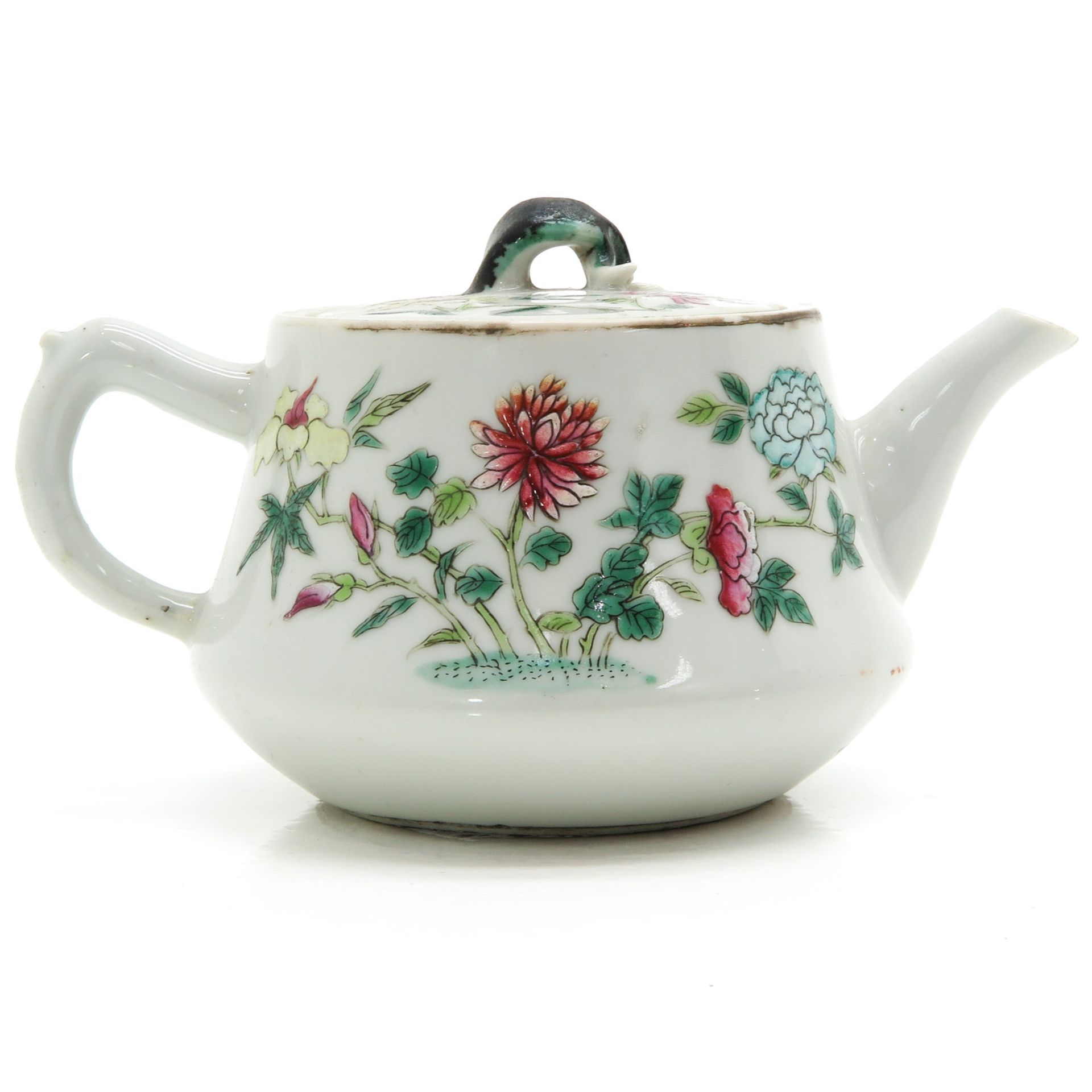 A Famille Rose Teapot - Bild 4 aus 10