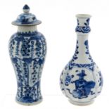 Two Blue and White Vases