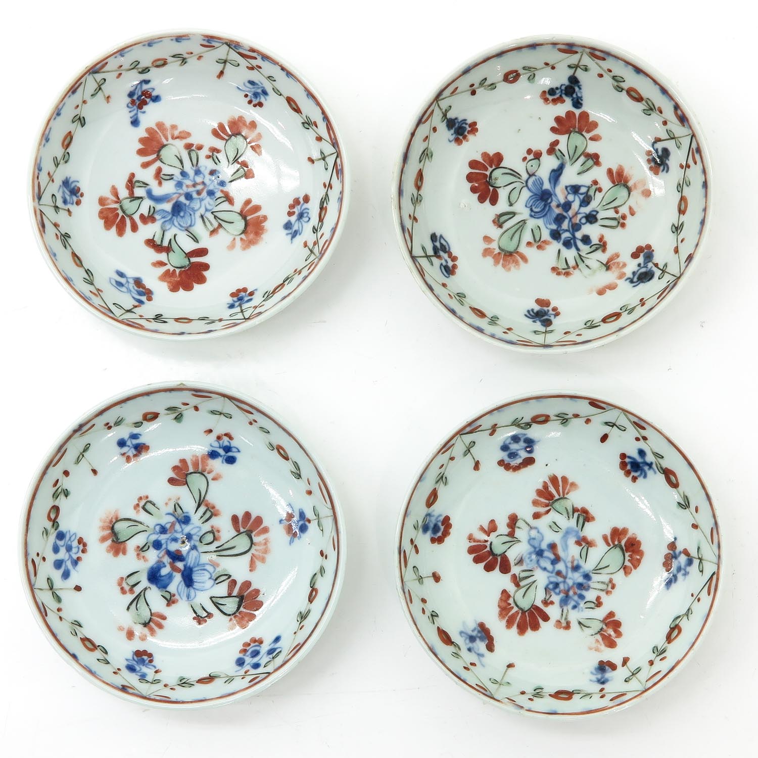 Four Polychrome Decor Cups and Saucers - Image 7 of 10