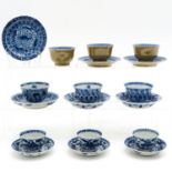 A Collection of Cups and Saucers