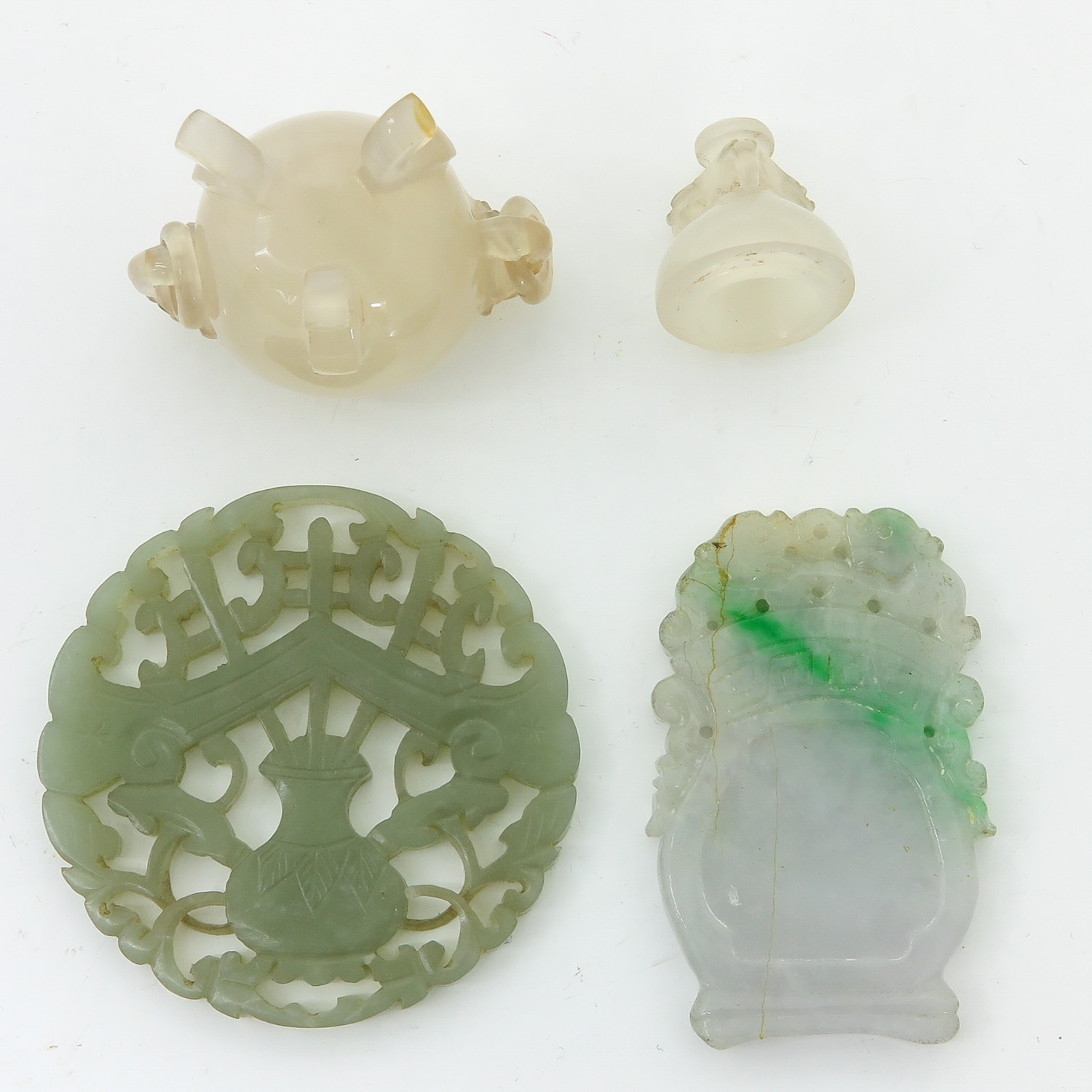 A Lot of 3 Carved Jade Items - Image 6 of 6