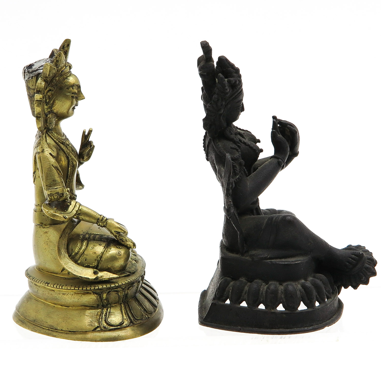 Two Bronze Buddhas - Image 4 of 7