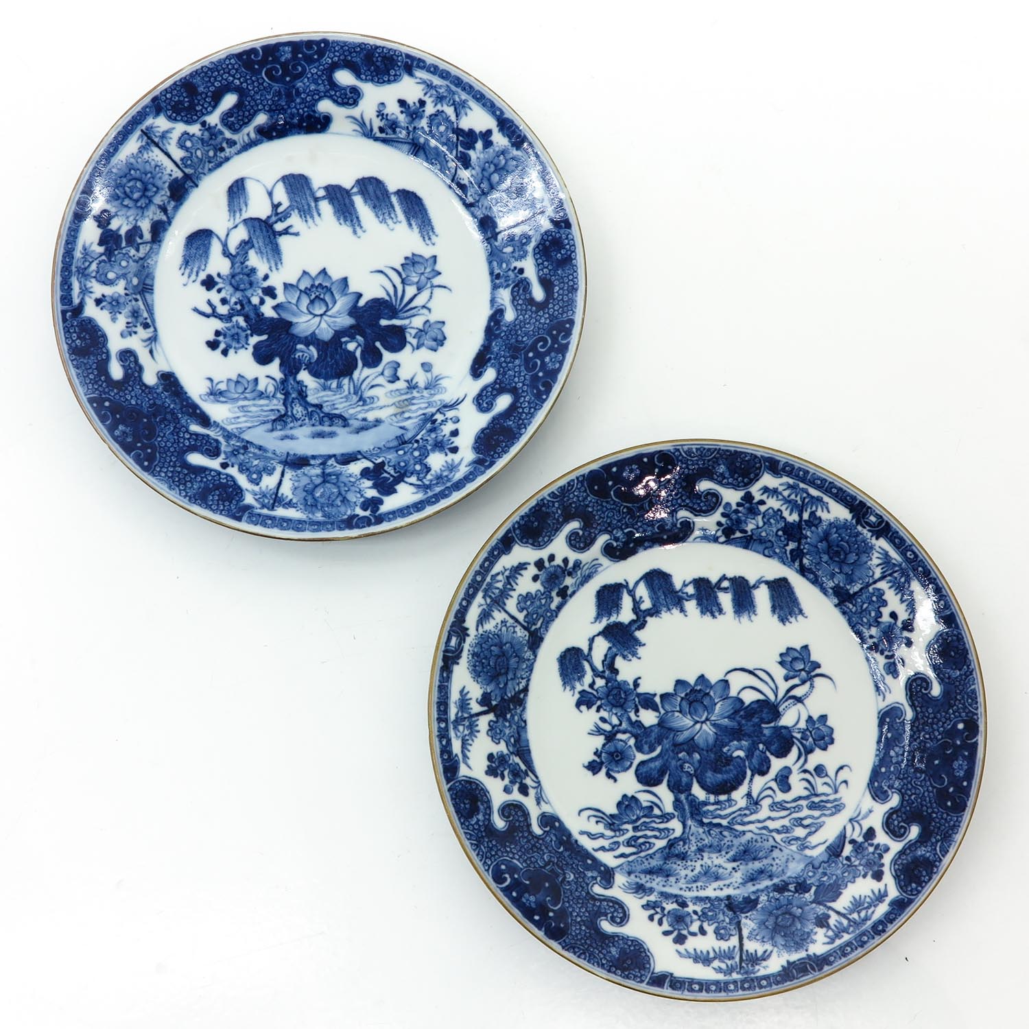 A Series of Six Blue and White Plates - Image 5 of 9