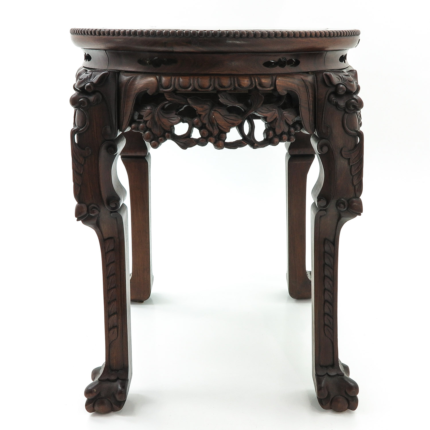 A Chinese Marble Top Side Table - Bild 2 aus 5