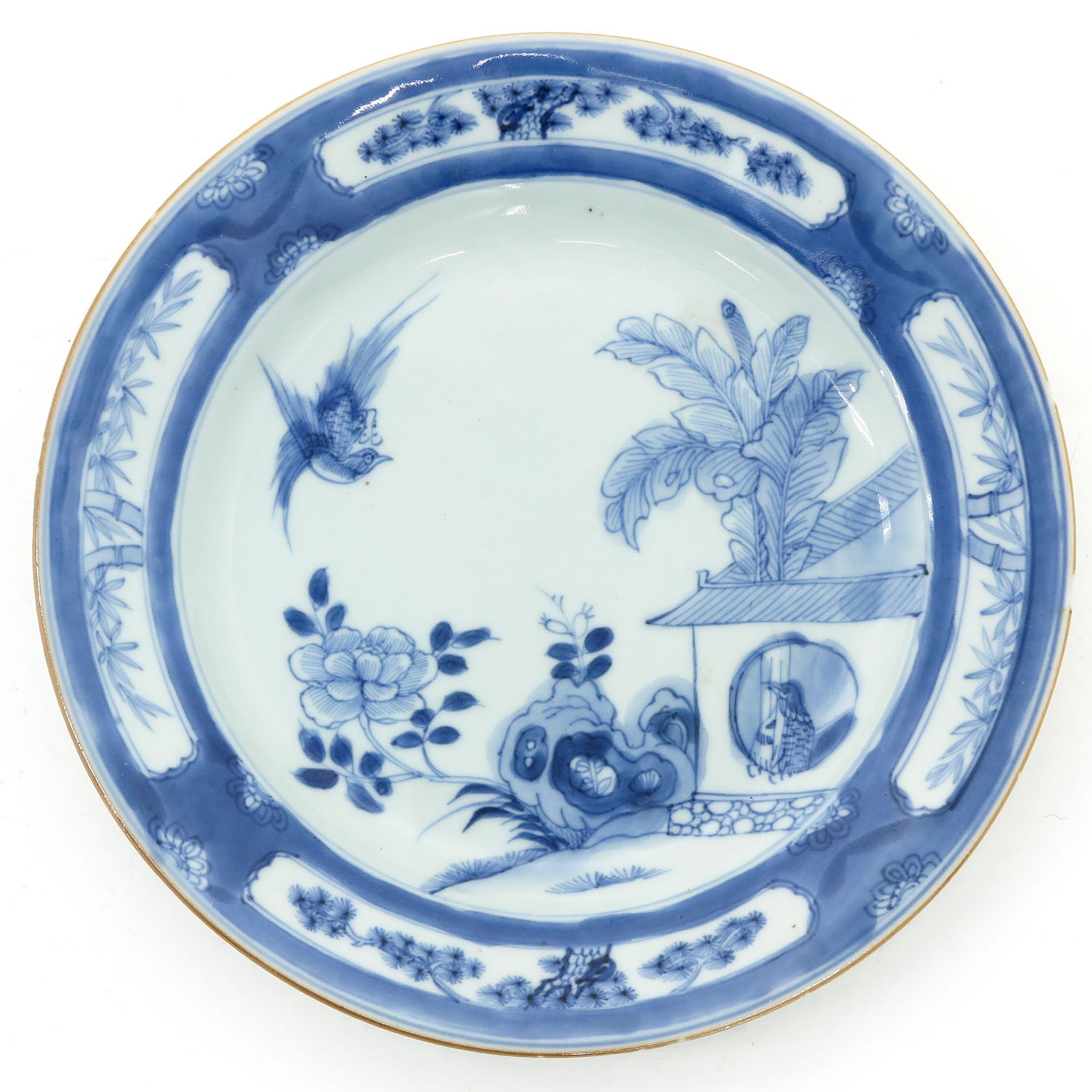 A Series of 6 Blue and White Plates - Bild 5 aus 9