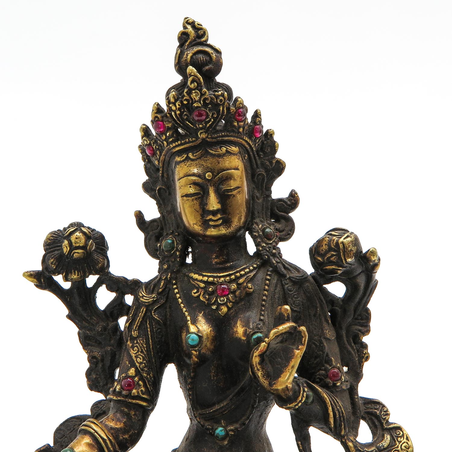 A Bronze Buddha Sculpture - Image 7 of 10