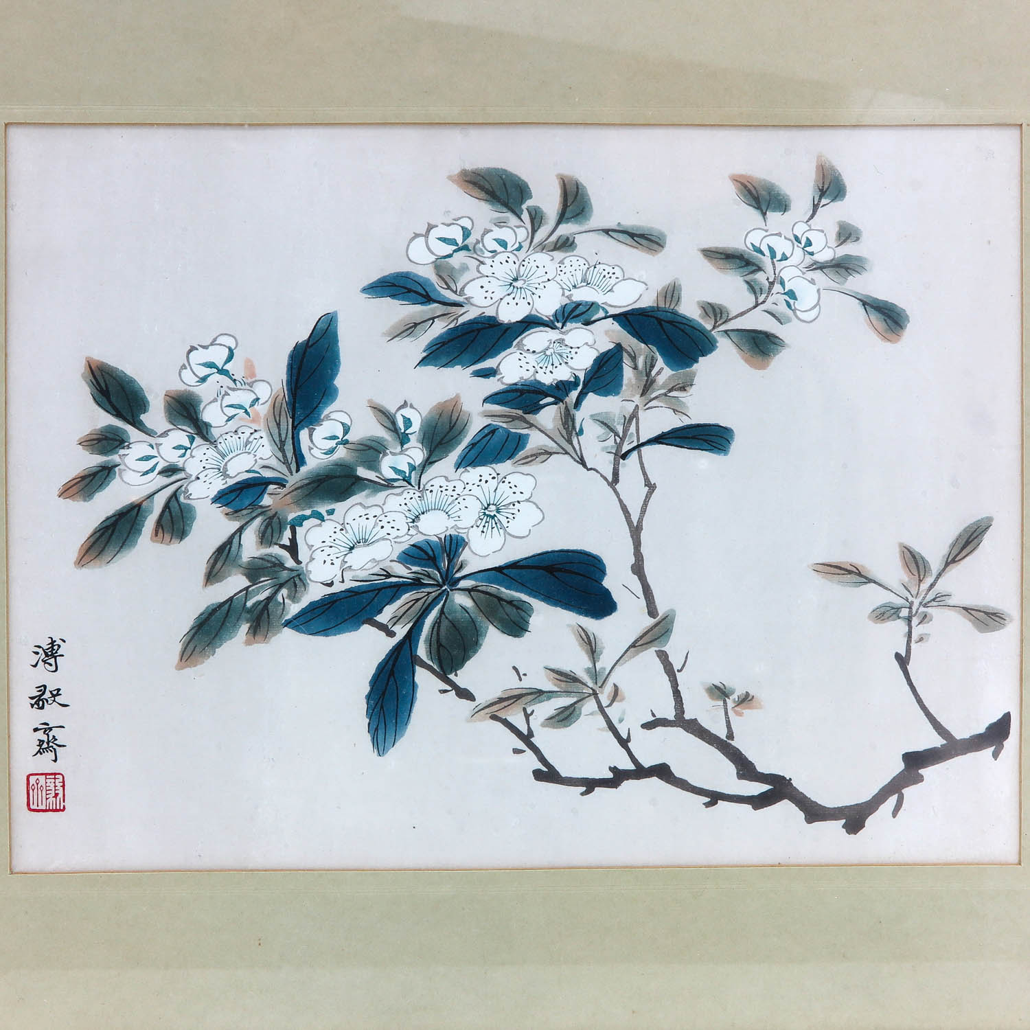 A Framed Chinese Work of Art - Image 4 of 5