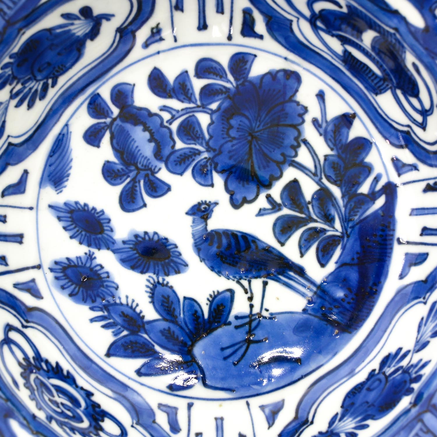 A Blue and White Flared Rim Bowl - Bild 4 aus 5