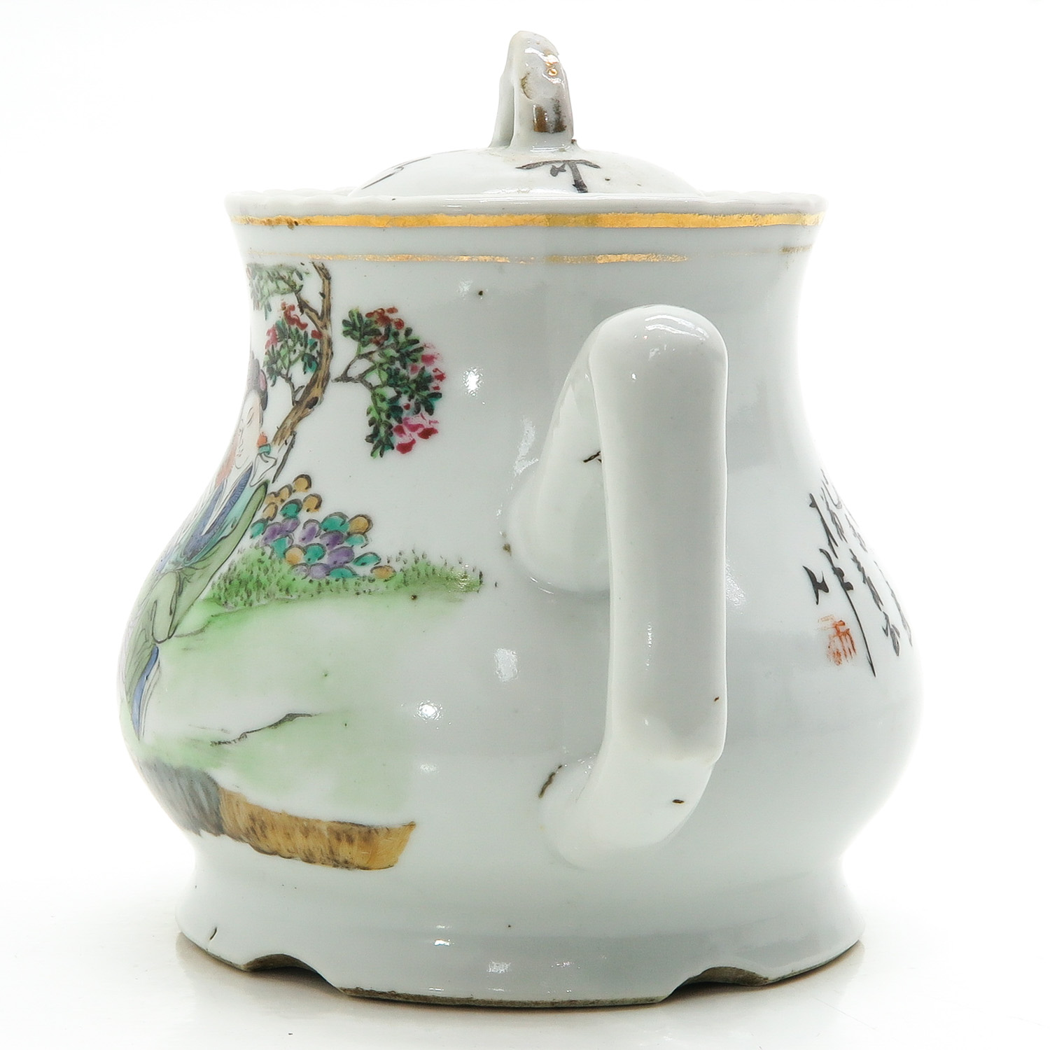 A Polychrome Decor Teapot - Image 3 of 10