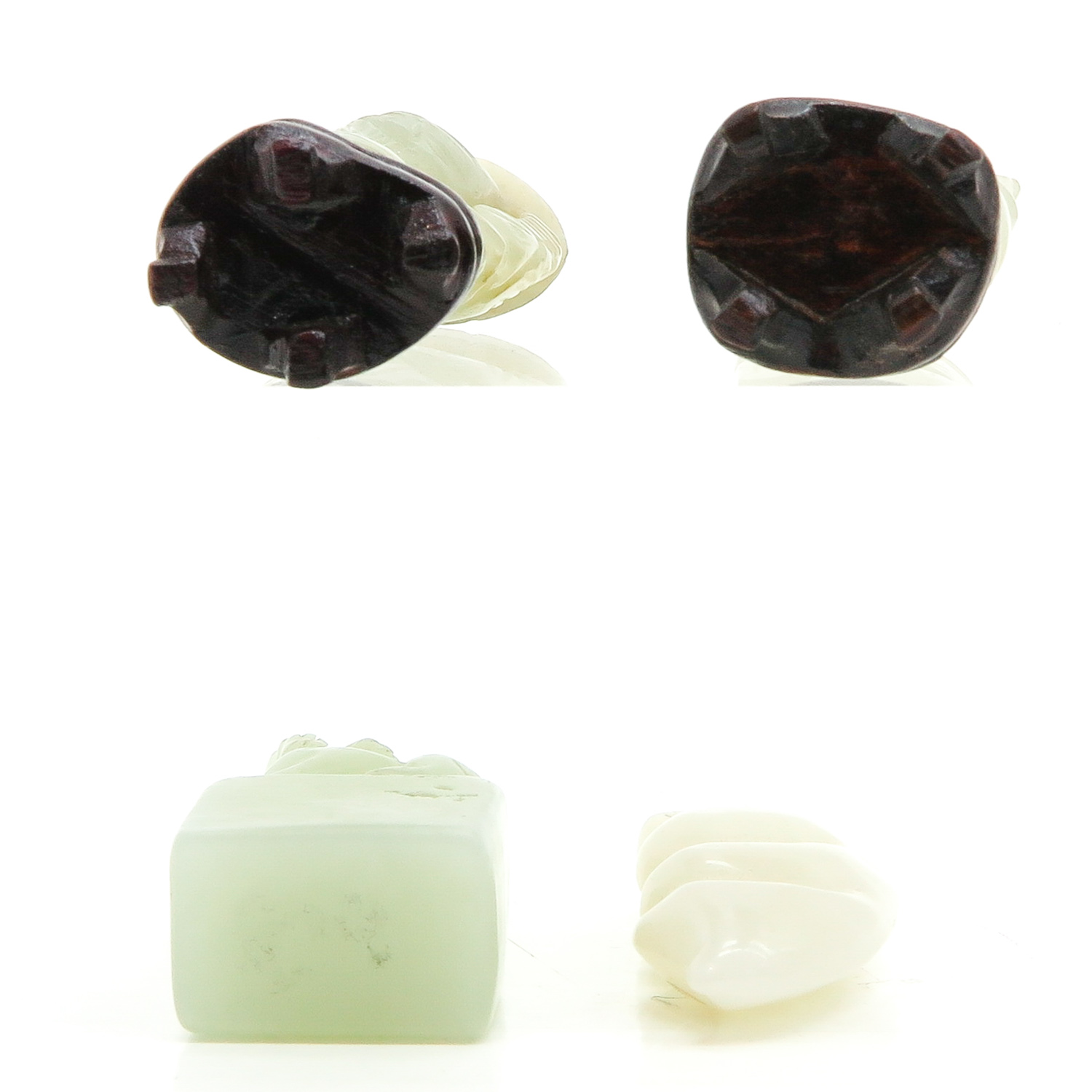 A Collection of 4 Carved Jade Items - Image 6 of 6