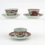 A Collection of Cups and Saucers