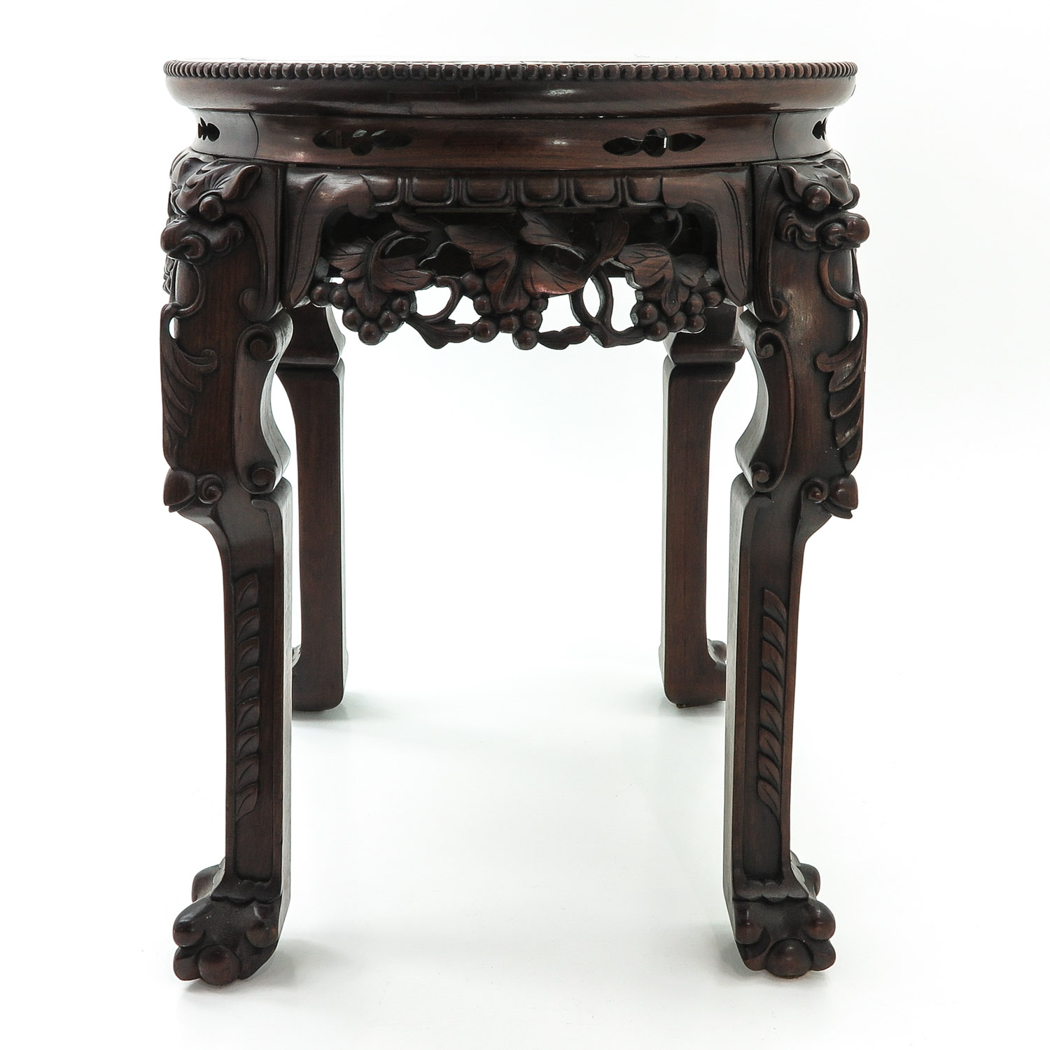 A Chinese Marble Top Side Table - Bild 3 aus 5