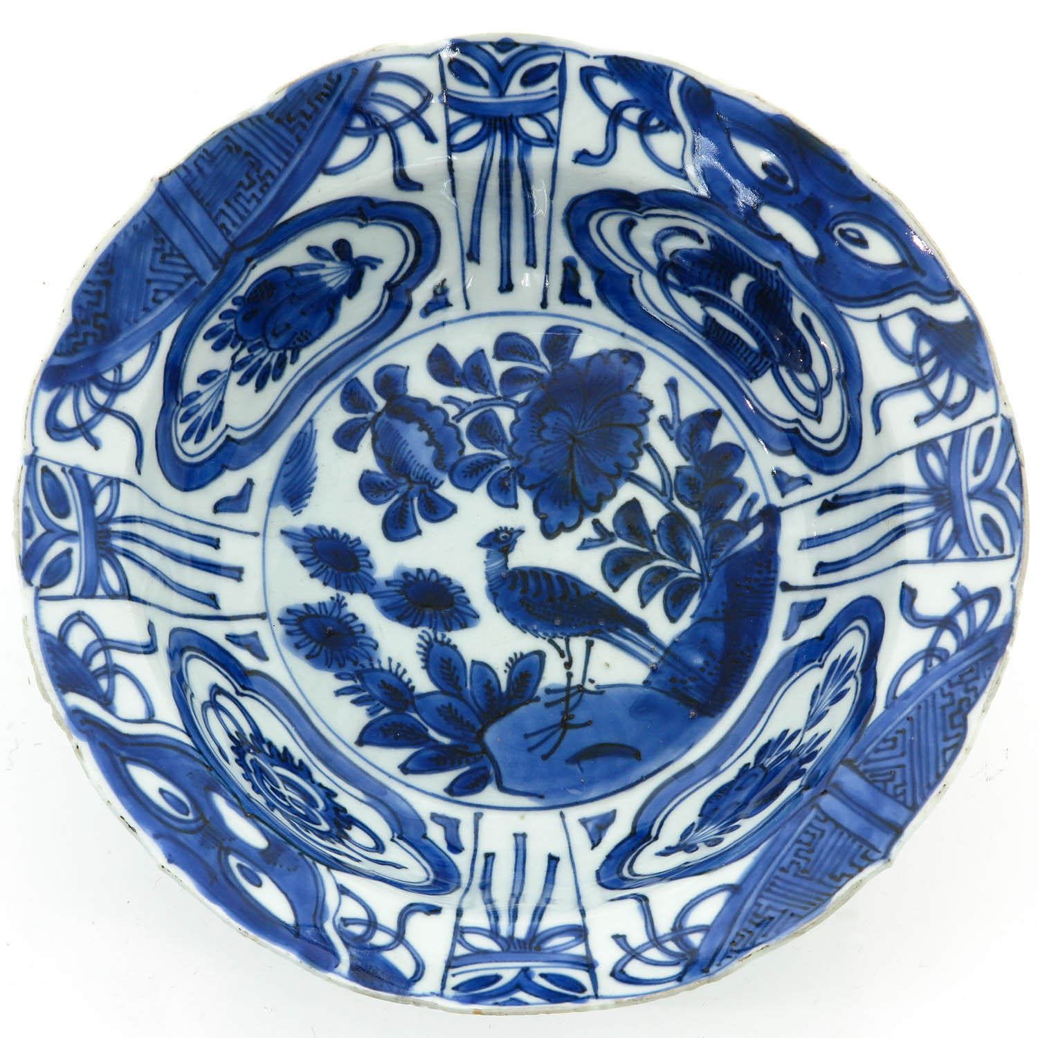 A Blue and White Flared Rim Bowl - Bild 2 aus 5