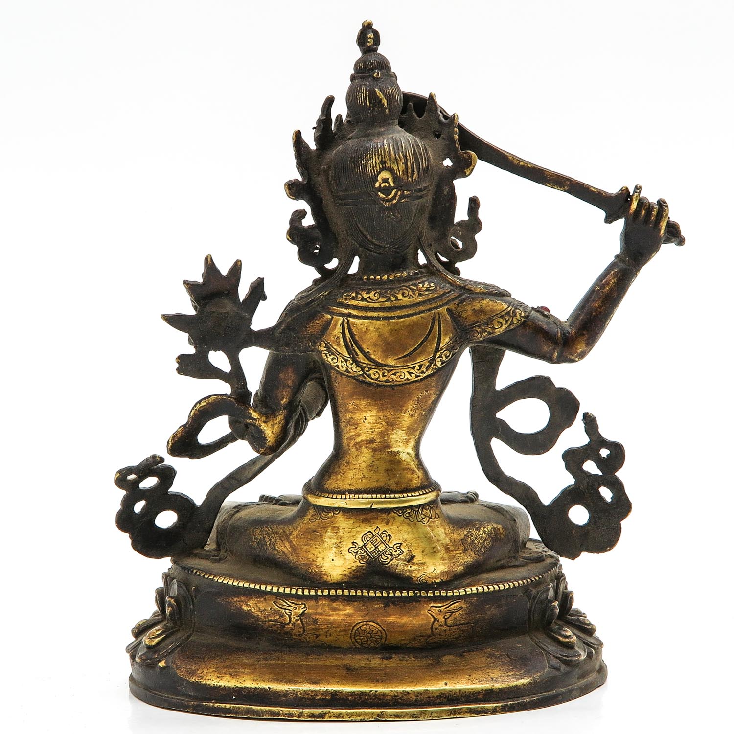 A Bronze Buddha Sculpture - Image 3 of 10