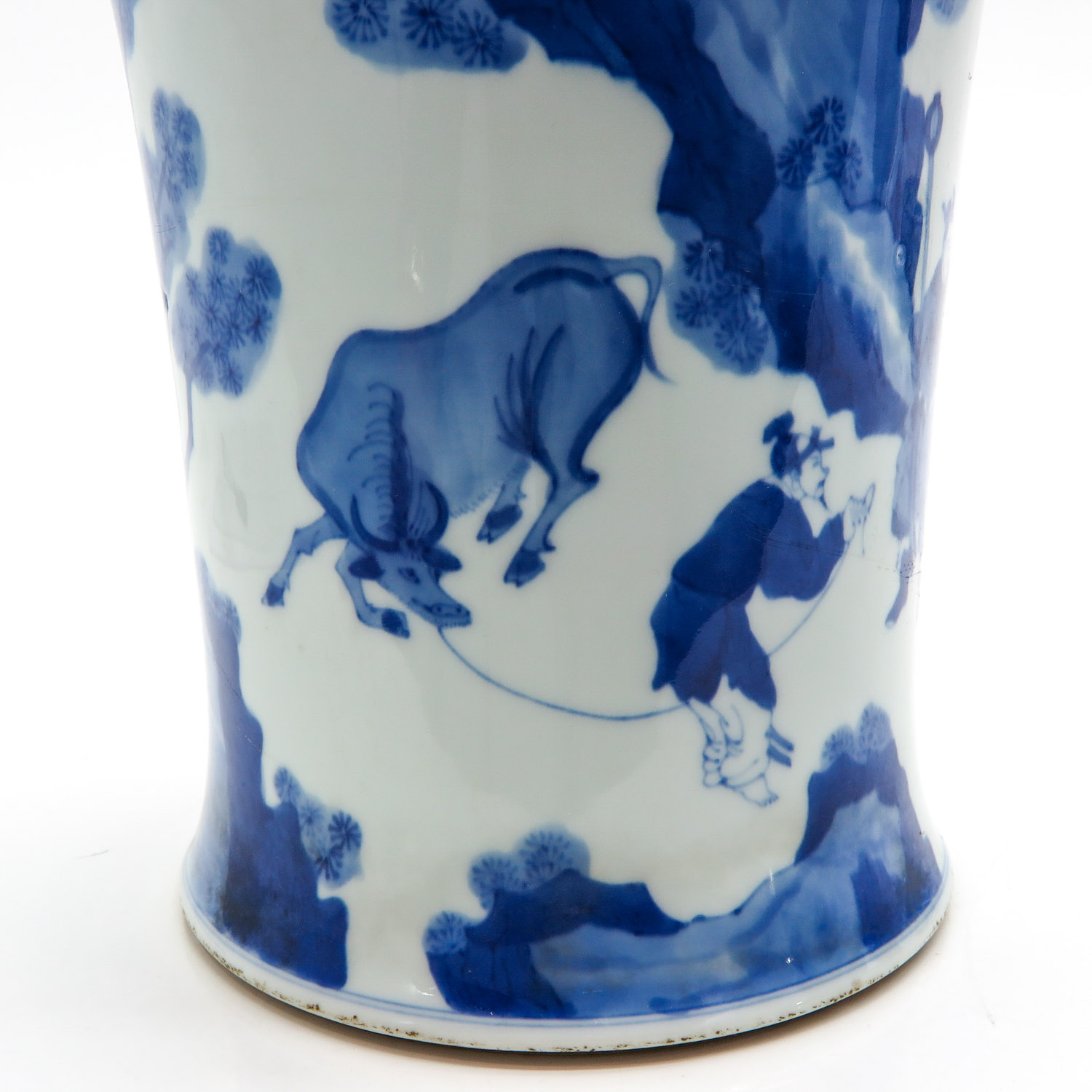 A Blue and White Brush Pot - Image 9 of 10