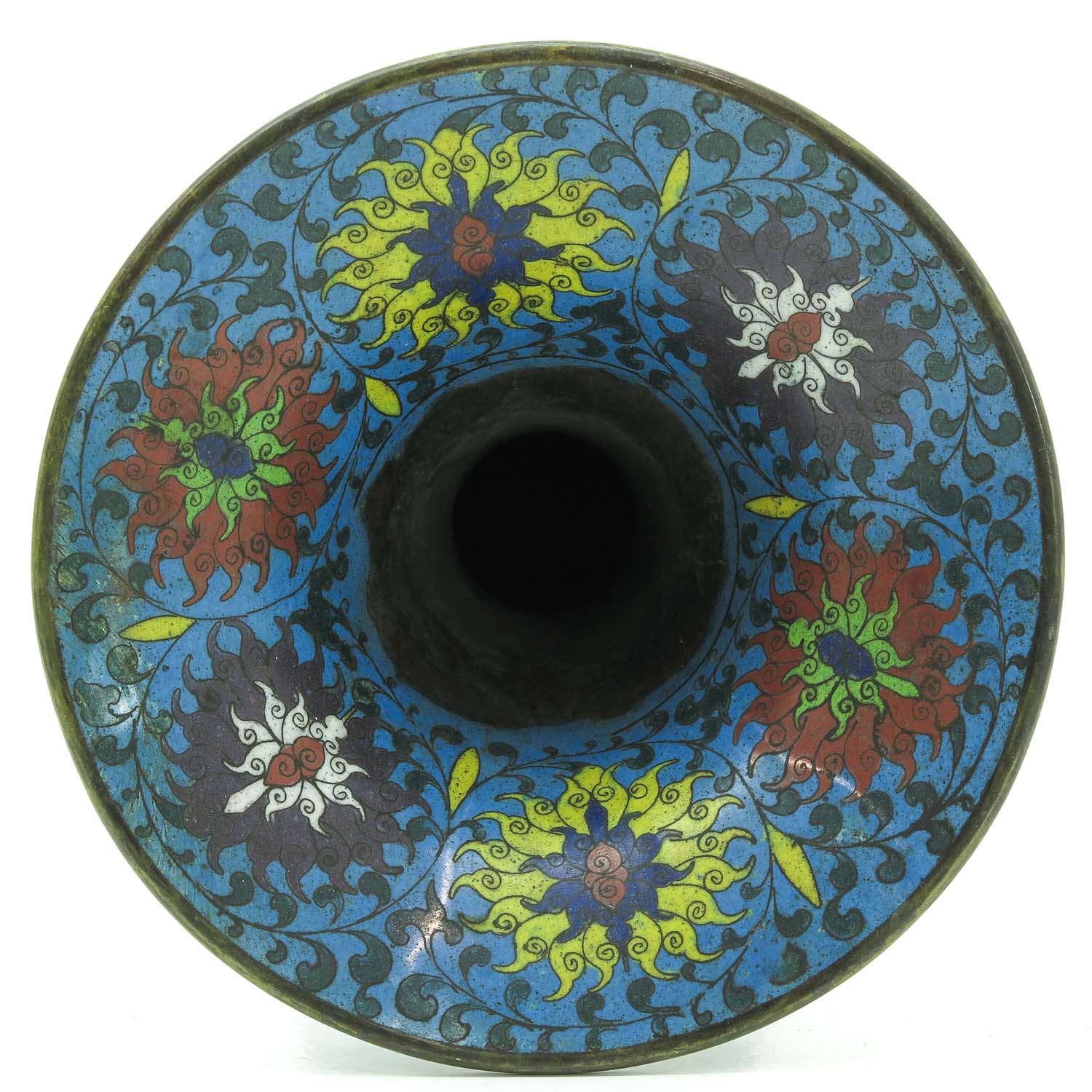 A Cloisonne Altar Vase - Image 5 of 9