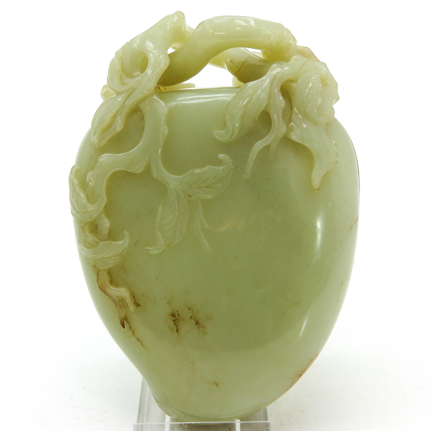 A Fine Carved Jade Box with Cover - Bild 3 aus 8