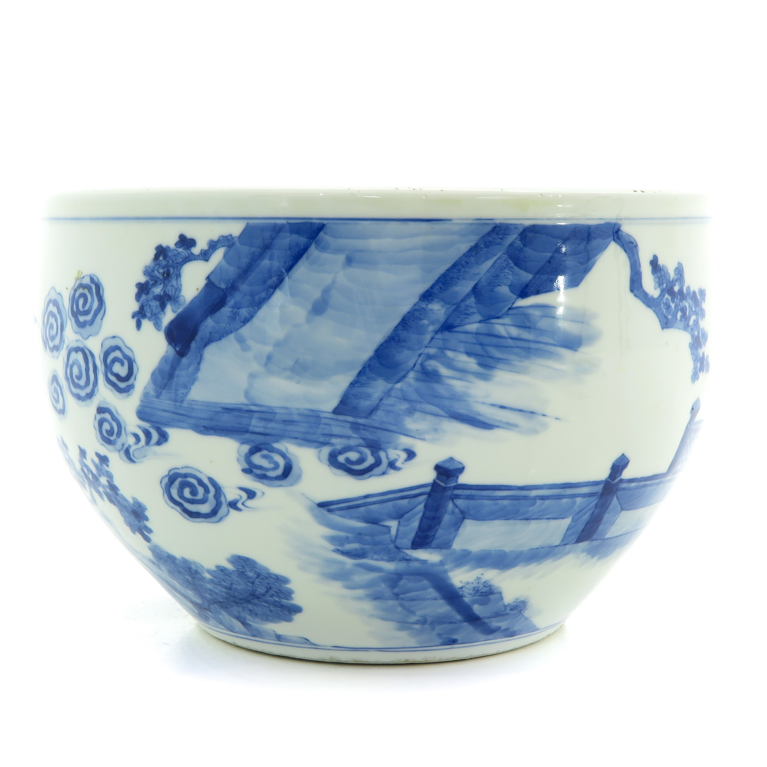 A Blue and White Cache Pot - Image 3 of 10