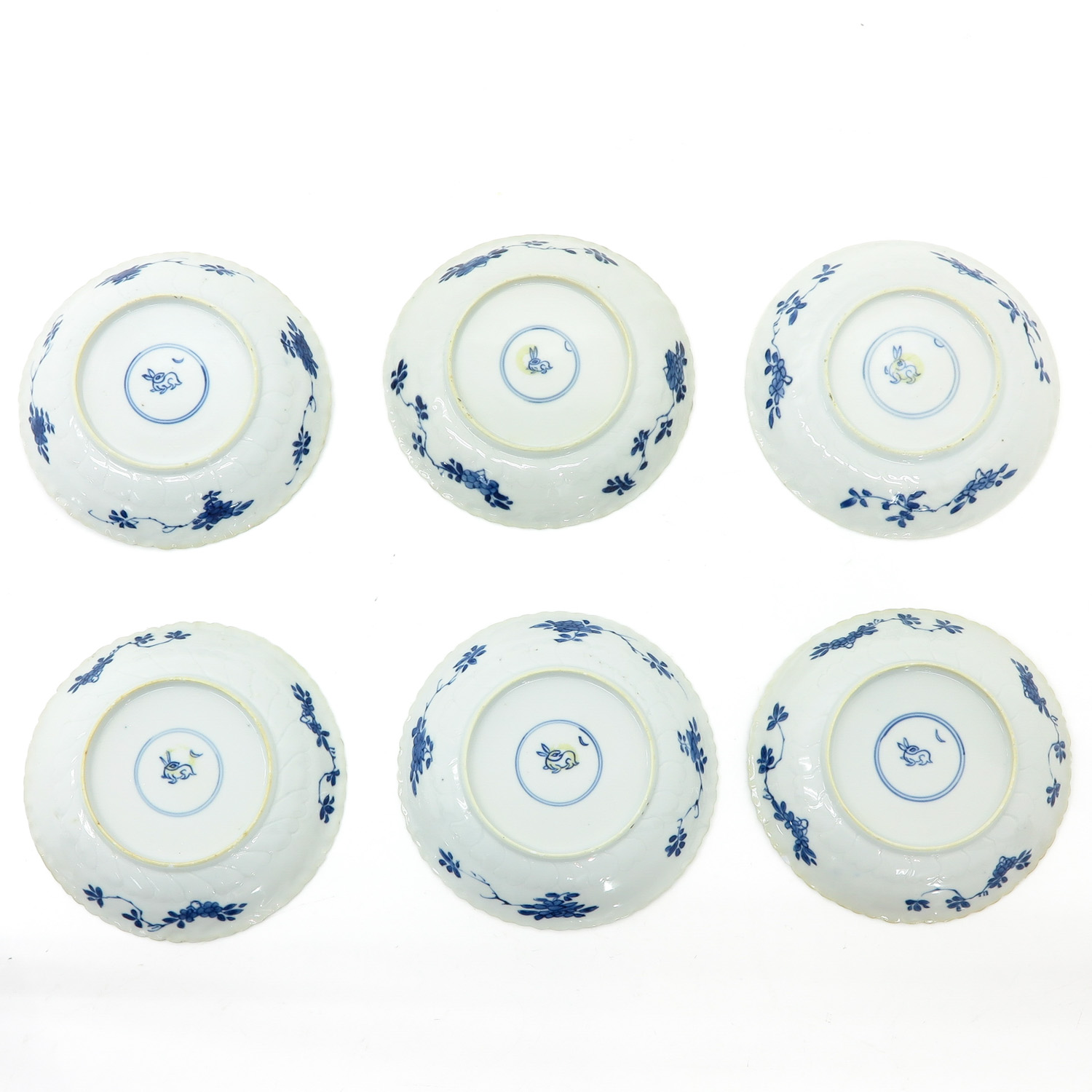 Six Blue and White Cups and Saucers - Image 7 of 7