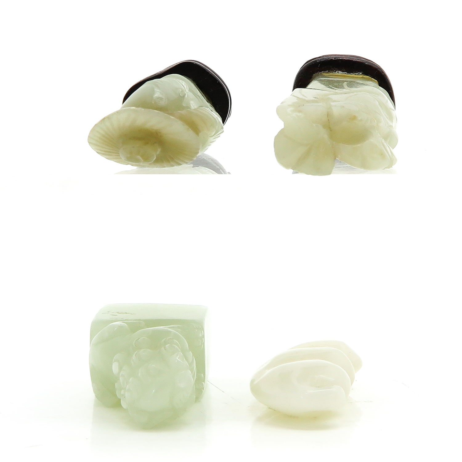 A Collection of 4 Carved Jade Items - Image 5 of 6