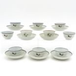 A Collection of Cups and Saucers