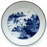 A Blue and White Plate