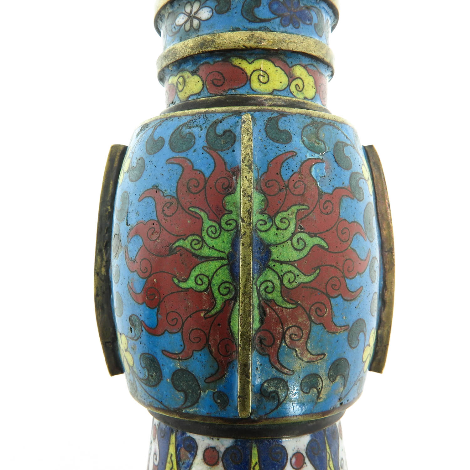 A Cloisonne Altar Vase - Image 8 of 9