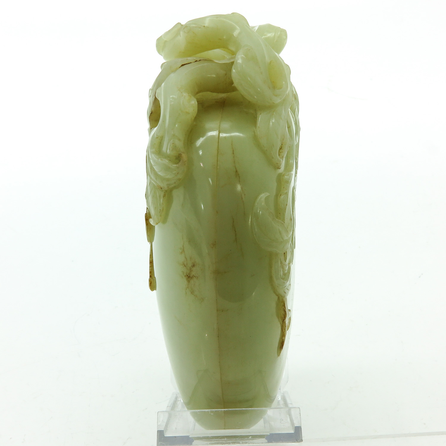 A Fine Carved Jade Box with Cover - Bild 2 aus 8