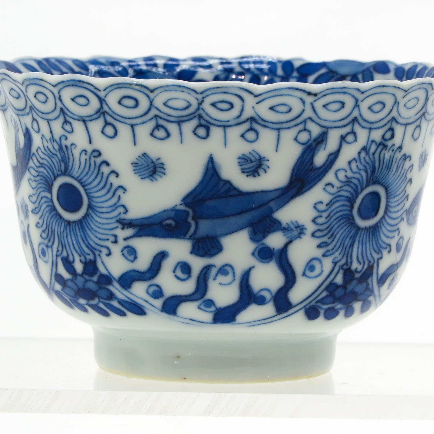 Six Blue and White Cups and Saucers - Image 10 of 10