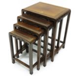 A Set of 4 Chinese Nesting Tables