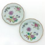 Two Famille Rose Plates