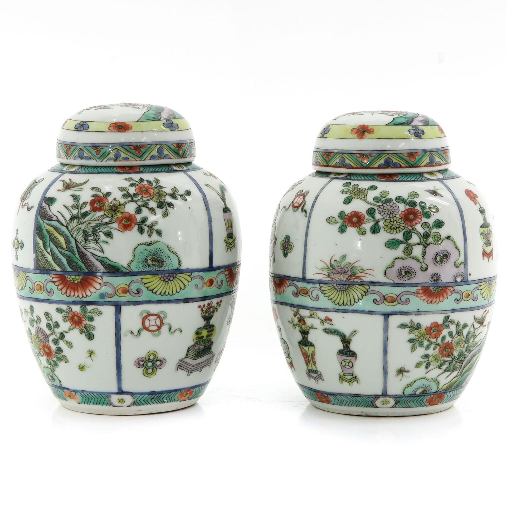 Two Famille Verte Ginger Jars - Bild 4 aus 10