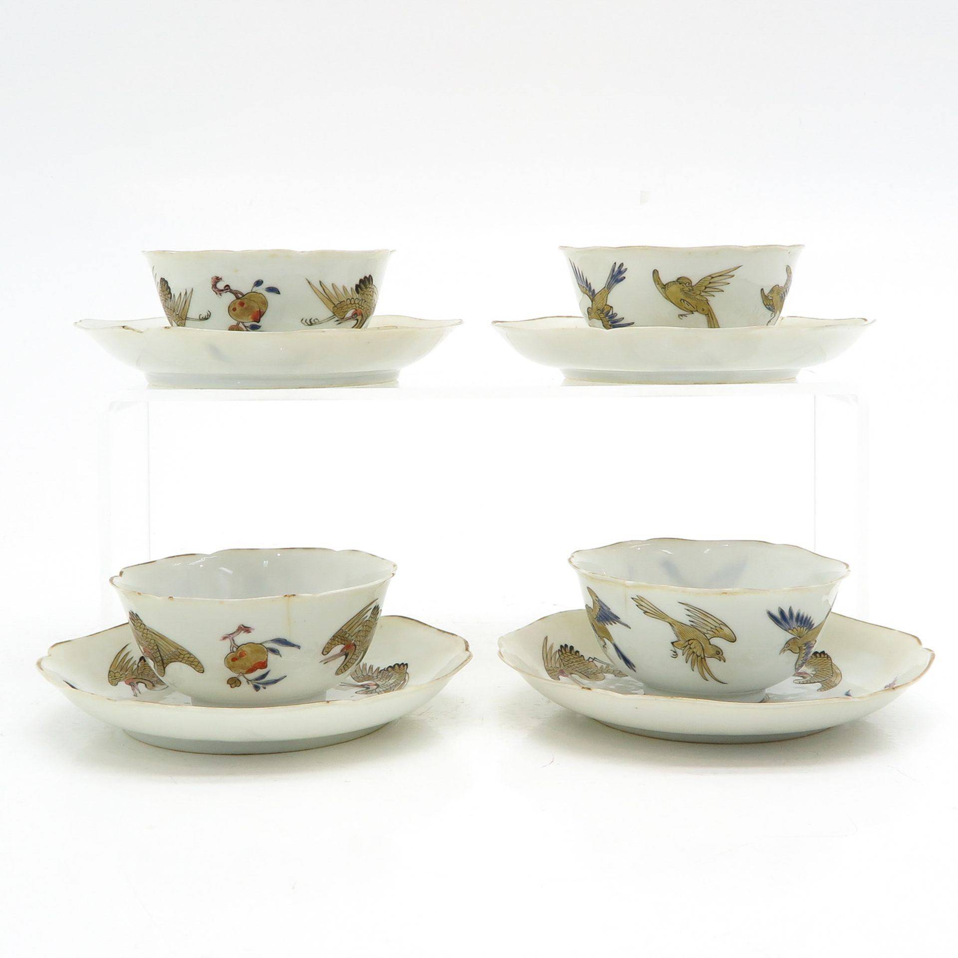 A Series of 4 Cups and Saucers - Bild 3 aus 10