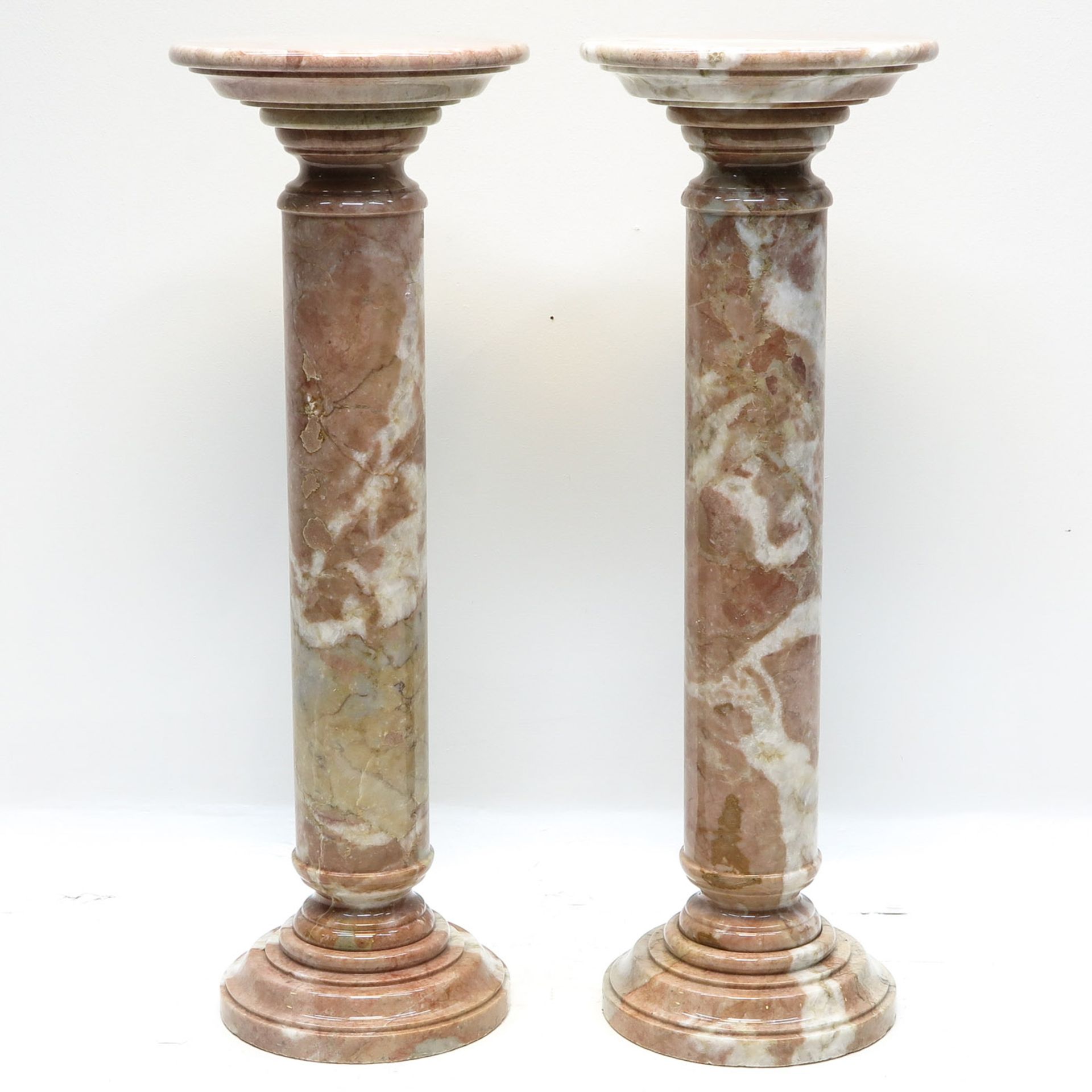 A Pair of Marble Pedestals - Image 3 of 7