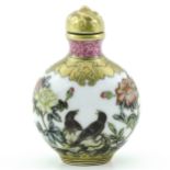 A Famille Rose Snuff Bottle