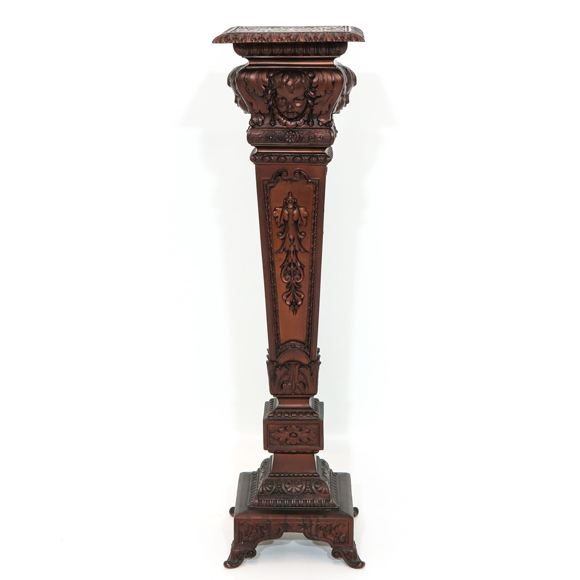 A Cast Iron Pedestal