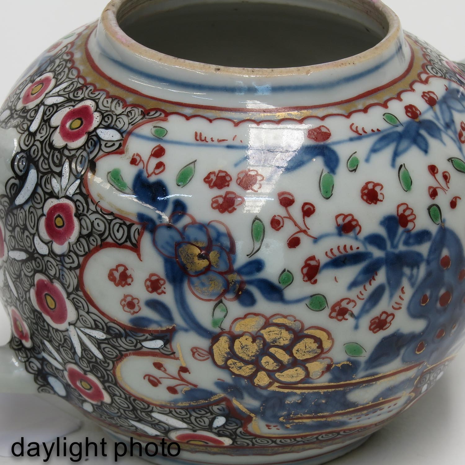 A Polychrome Teapot - Image 9 of 9