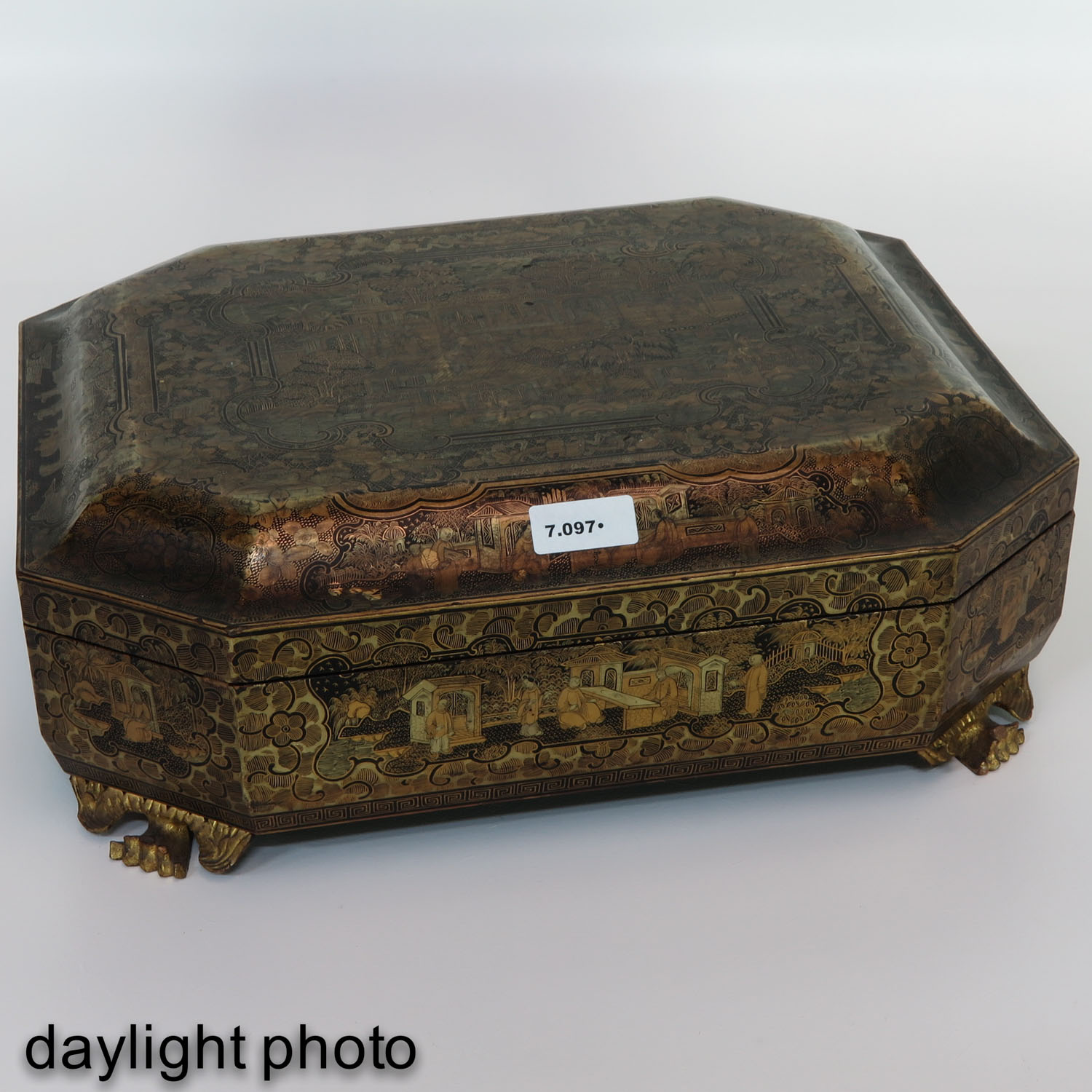 A Chinese Lacquer Game Box - Image 8 of 10