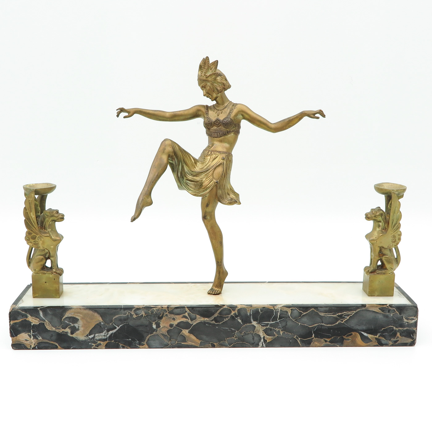 A Signed Bronze Art Nouveau Sculpture