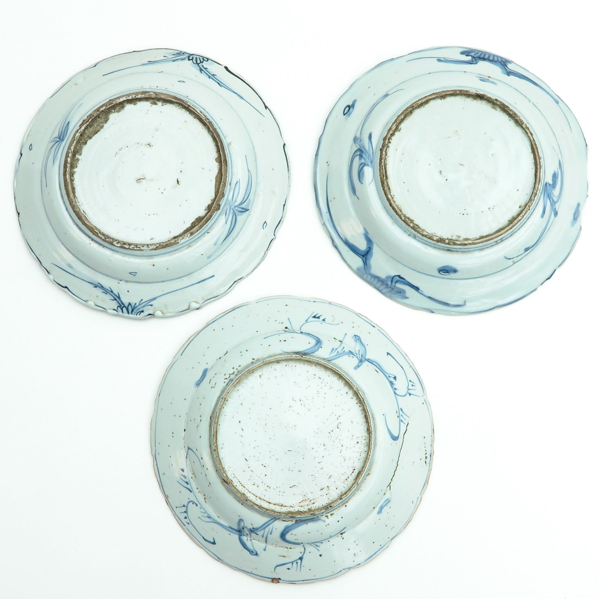 A Series of Three Blue and White Plates - Bild 2 aus 8