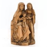 A 15th Century Dutch-Flemish St. Anna Sculpture