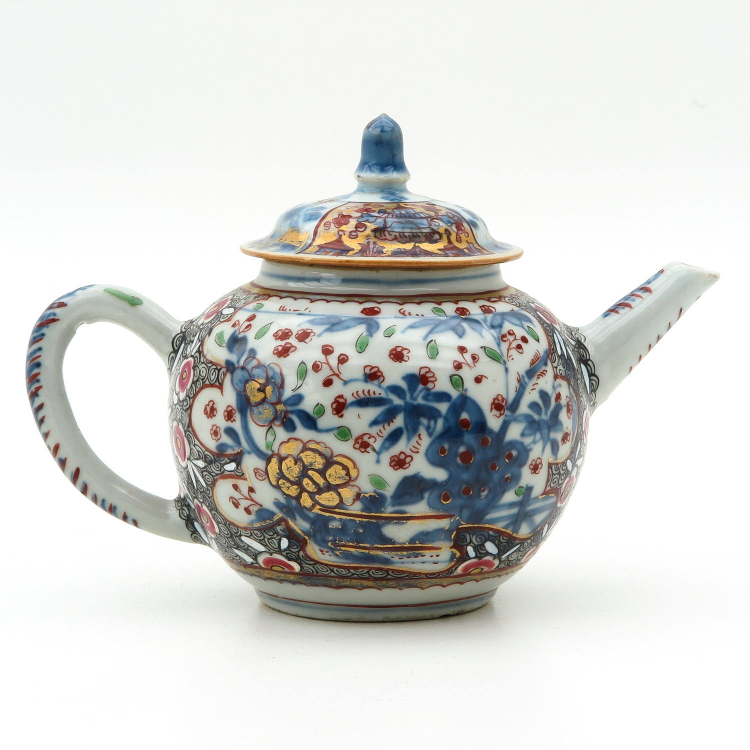 A Polychrome Teapot - Image 3 of 9
