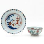 An Imari Bowl and Plate