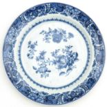 A Blue and White Plate