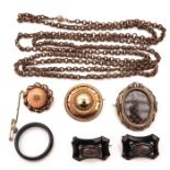 A Collection of Mourning Jewelry